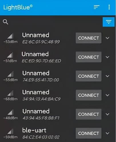 低功耗蓝牙开发 调试APP(nRF Connect、BLE调试助手、LightBlue) 云里物里