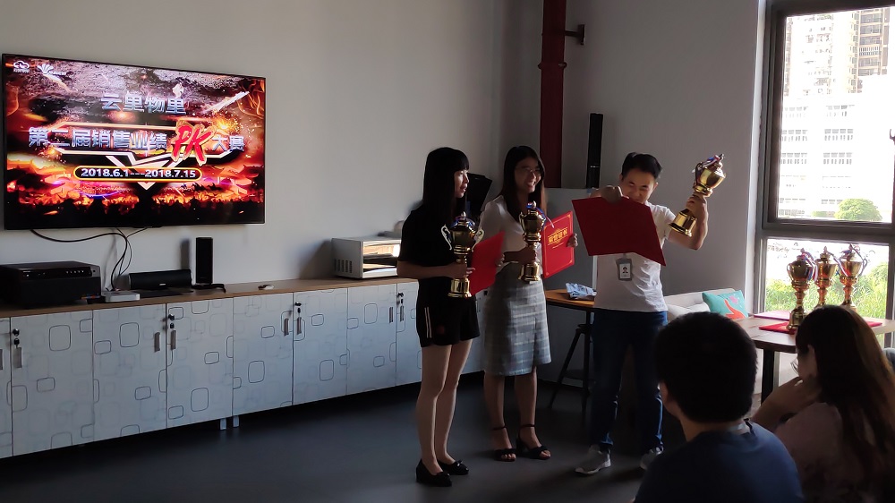 云里物里2018年第二届销售业绩PK大赛总结暨颁奖典礼顺利举行
